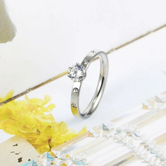 💚IN STOCK 💚 5⭐ rated  CZ Stainless Steel Ring - Picture 4 of 4